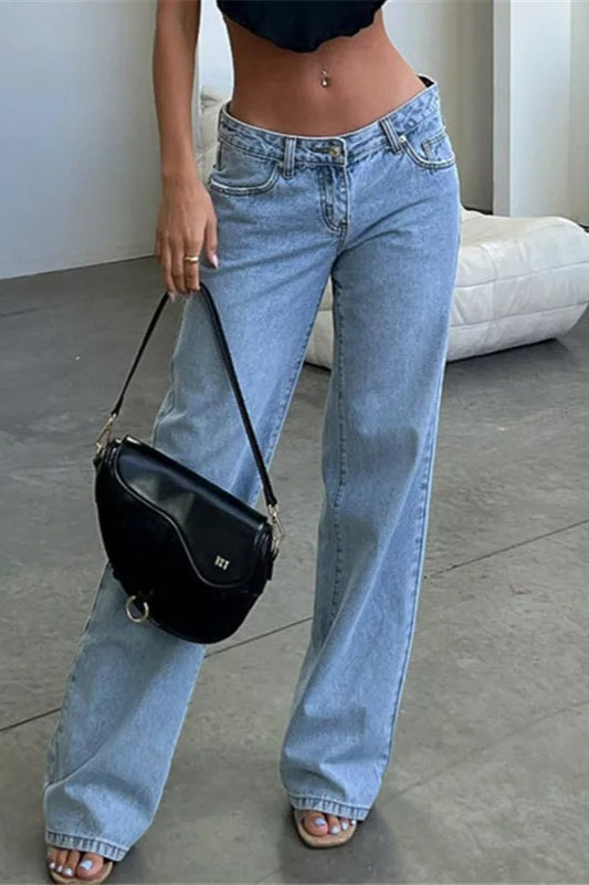 Vintage Low Waist Loose Fit Jeans