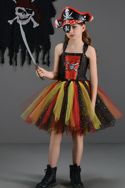 Pirate Girl Tutu Dress Kid Halloween Costume