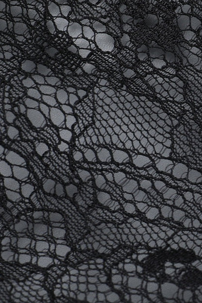 Sexy V Neck Backless Lace Dress