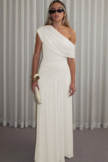 Slim Fit Round Neck Ruched Sheer Bodycon Formal Dress