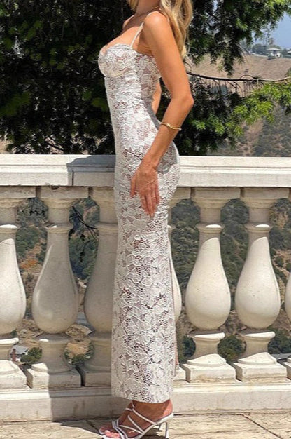 Sexy Bodycon Cami Lace Dress