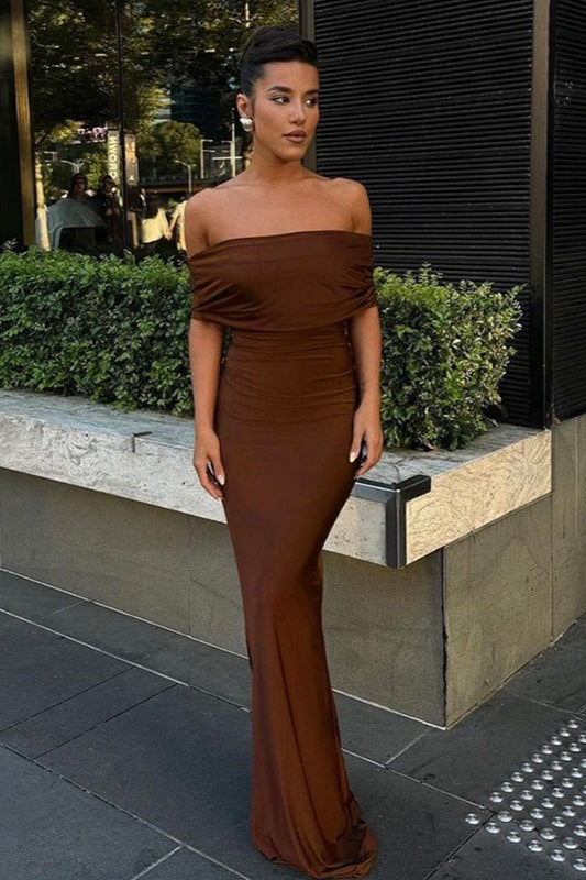 Sexy One Shoulder Backless Bodycon Formal Dress