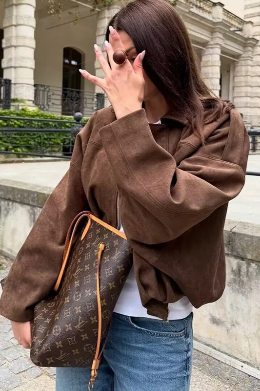 Elegant Bat Sleeve Jacket