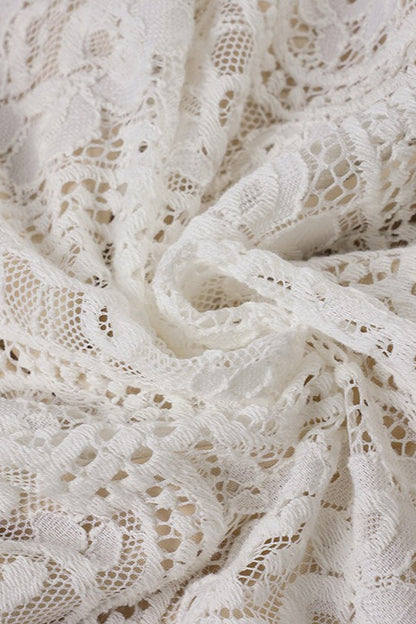 Elegant Boho Bell Sleeve Lace Dress