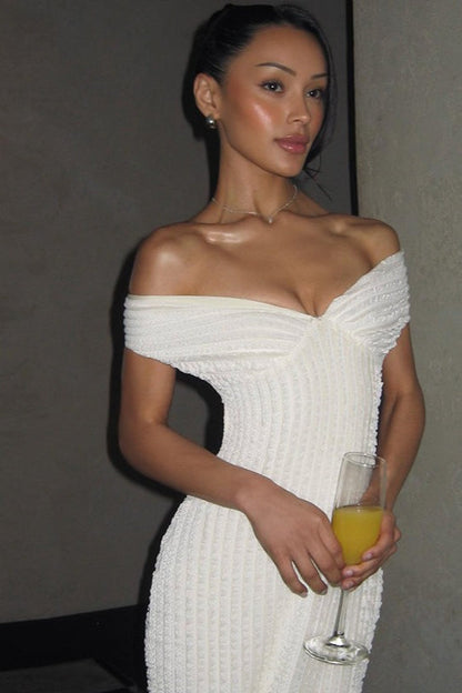 Sexy Tie-Back Backless Slim-Fit Long Solid Formal Dress