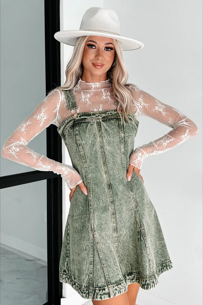 Strappy Slim Fit Denim Dress