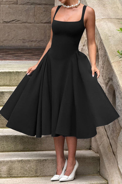 Sleeveless Cami Midi Work Dress