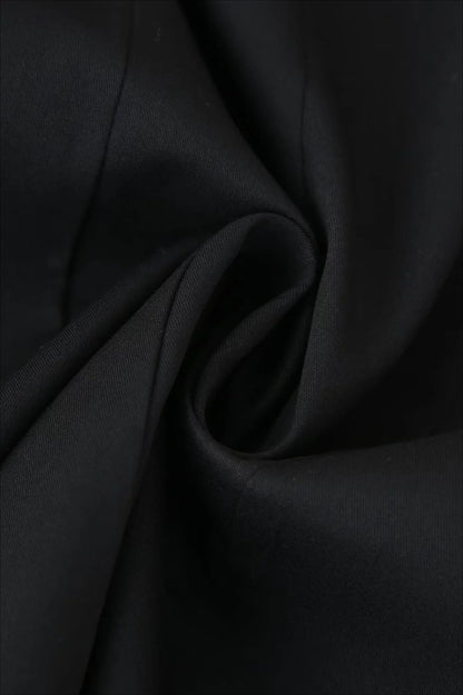 High-Waisted V-Neck Blazer Work Dress