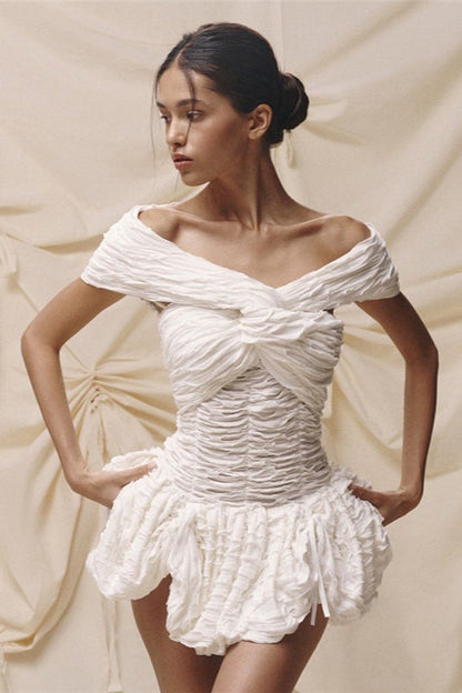 Flirty Off-Shoulder Party Dress