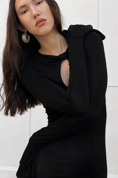 Bell Sleeve Knit Work Dress