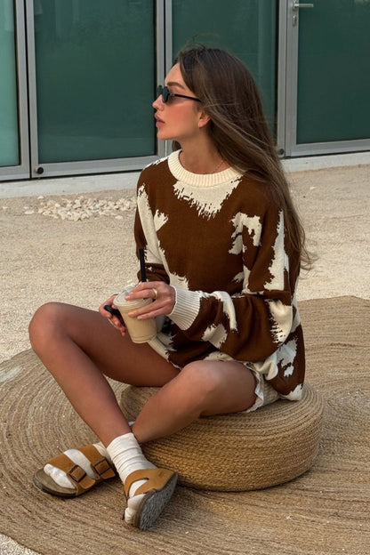 Casual Loose Fit Pullover Sweater