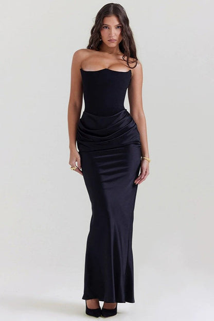 Sexy Strapless Backless Slim Chic Formal Dress