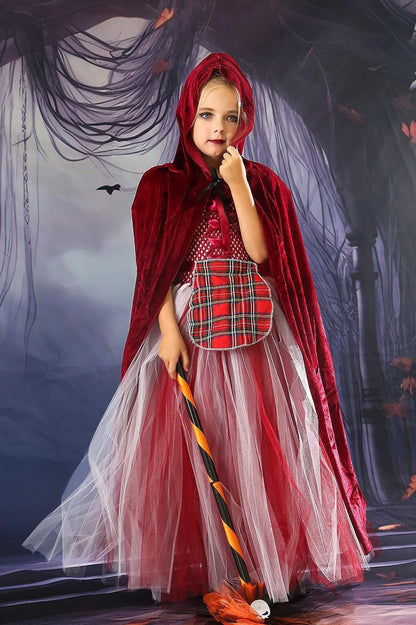 Colorful Witch Tutu Kid Halloween Costume