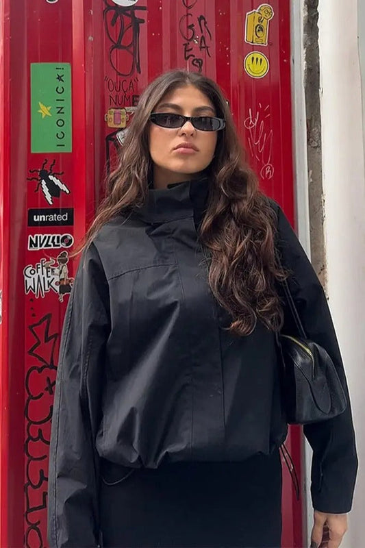 Fashion Stand Collar Jacket