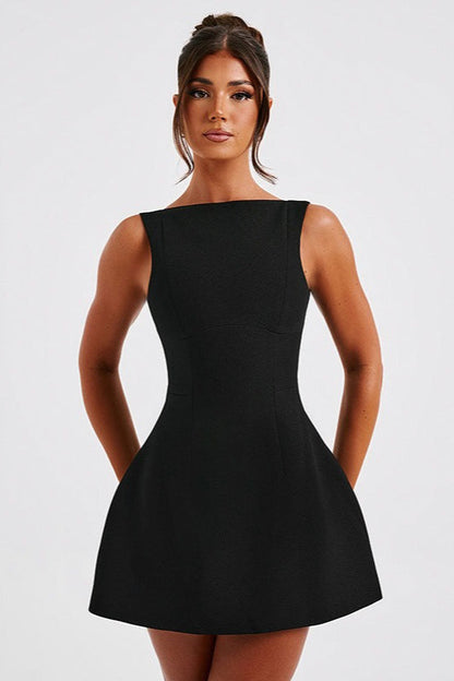 Fitted Sleeveless A-Line Work Dress