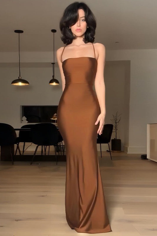 Sexy Spaghetti Strap Slim Bodycon Dress