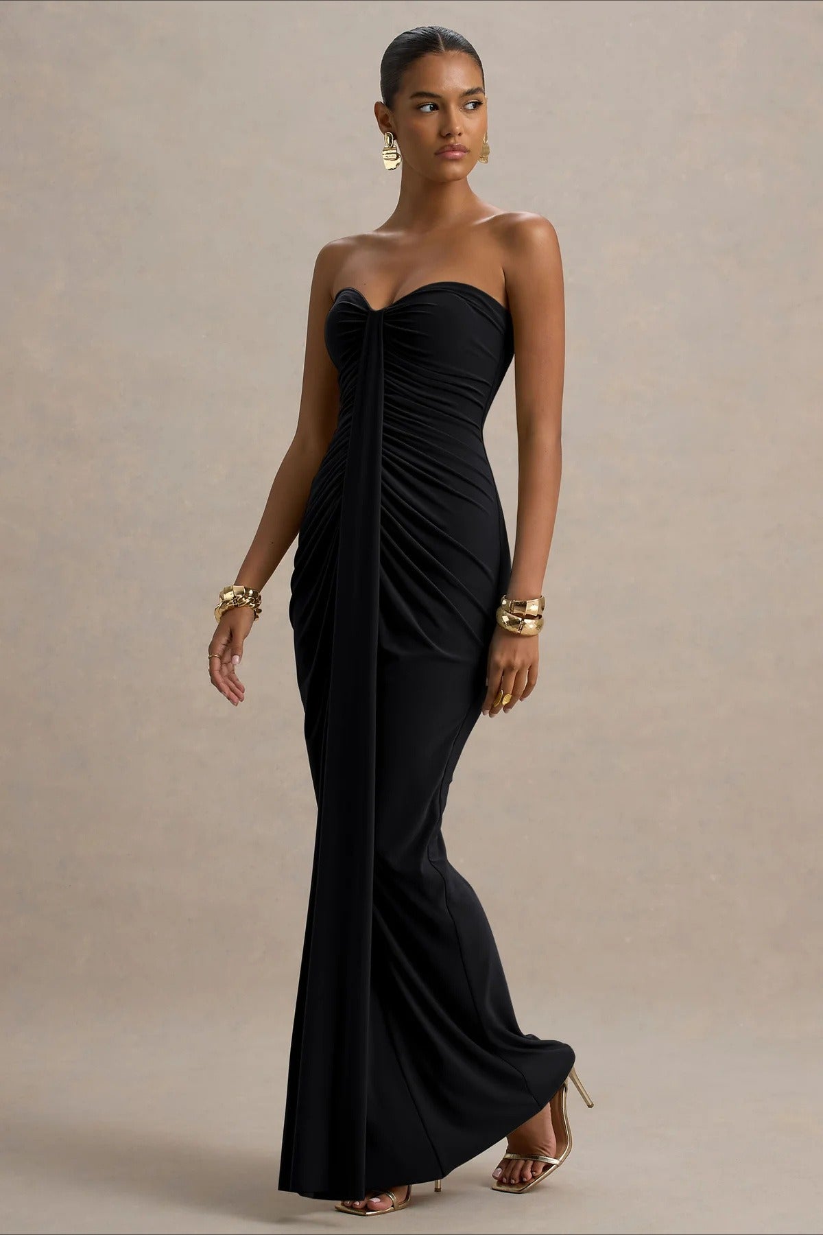 Elegant Ruched Party Dress