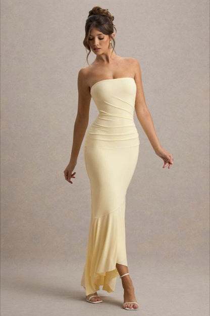 Elegant Strapless Party Dress