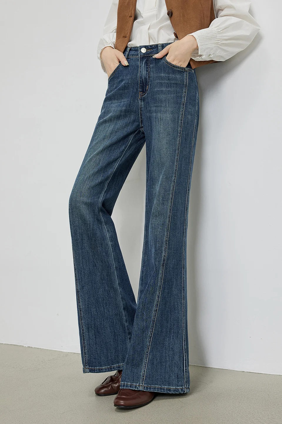 Vintage Micro Flare Slim Jeans