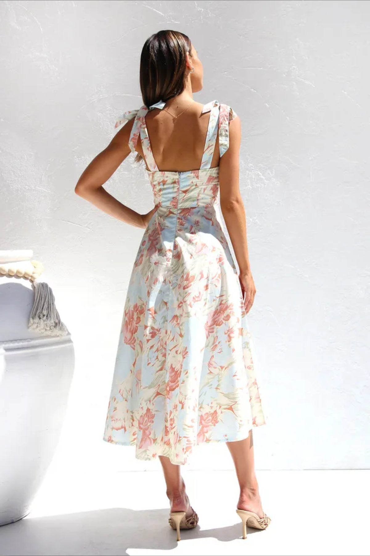 Boho Sleeveless Maxi Floral Dress
