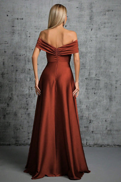 Sexy Off-Shoulder Slim-Fit Cocktail Formal Dress