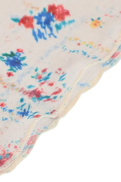 Spaghetti Strap Backless Floral Dress