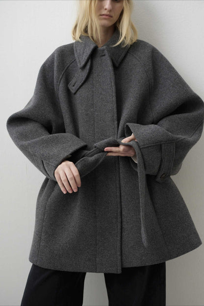Belted Wool Longline Coat