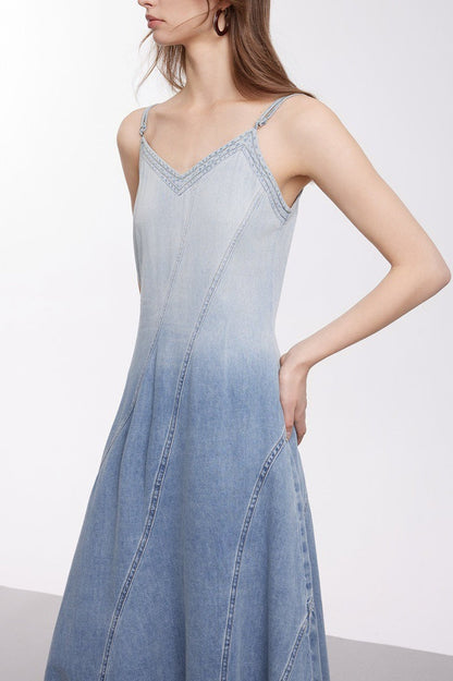 Modern Gradient Cami Denim Dress