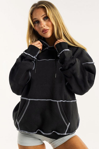 Colorblock Hooded Sweatshirt Hoodie
