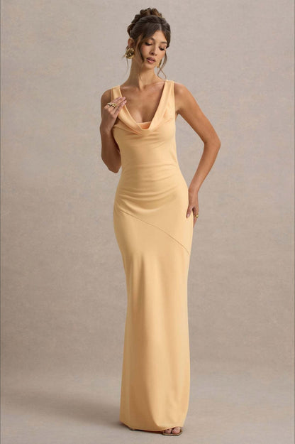 Fishtail Satin Silk Dress