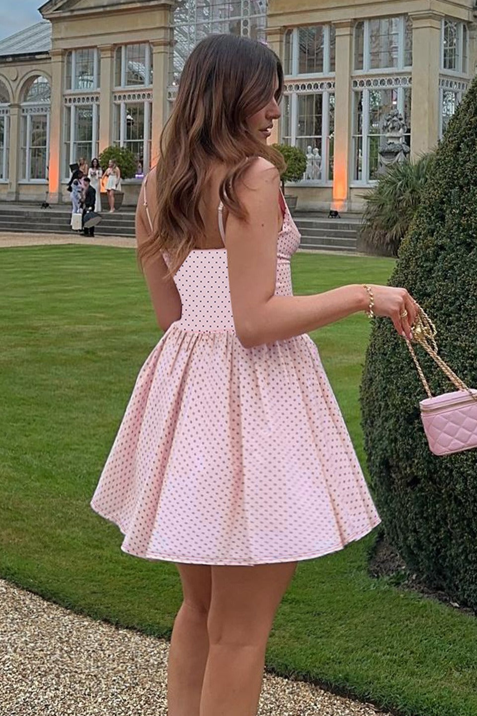 Chic Polka Dot Mini Party Dress