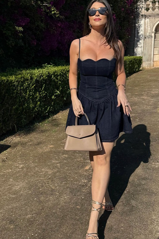Simple Cami Denim Dress