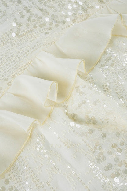 Sequin Draped Mini Party Dress