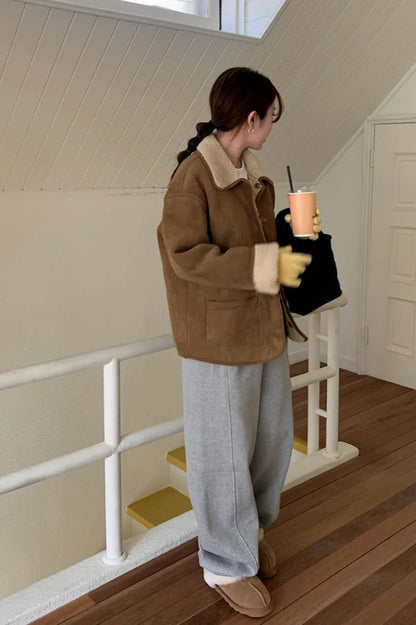 Wool Liner Single Breasted Lapel Jacket