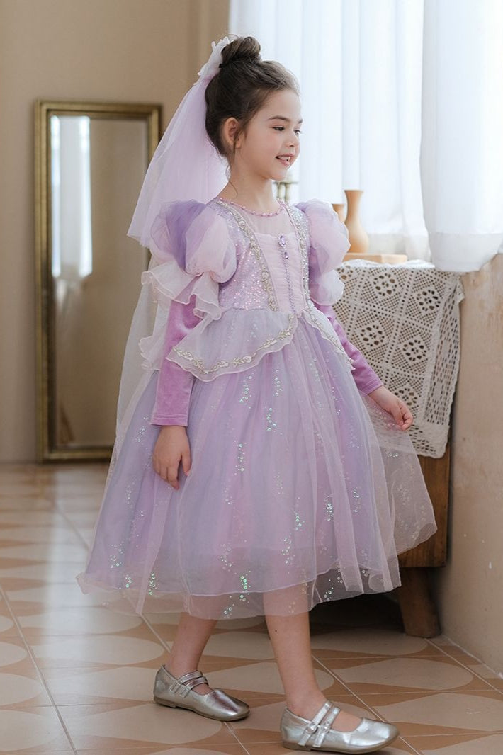 Ice Princess Tulle Dress Kid Halloween Costume
