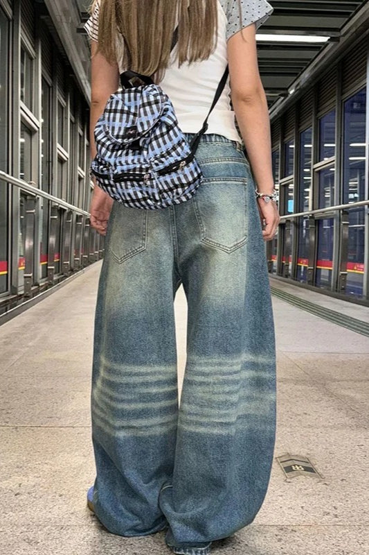 Cartoon Graffiti Baggy Jeans