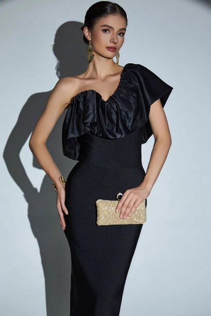 Sexy Ruffled Bandage Formal Dress