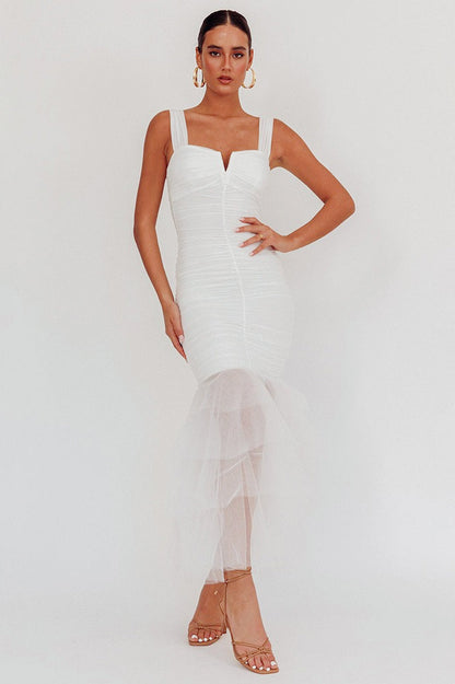 Panel Detail Bodycon Slip Dress