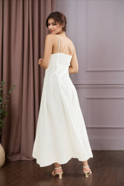 Strapless Corset Midi Work Dress