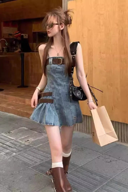 High Waist Sexy Denim Dress