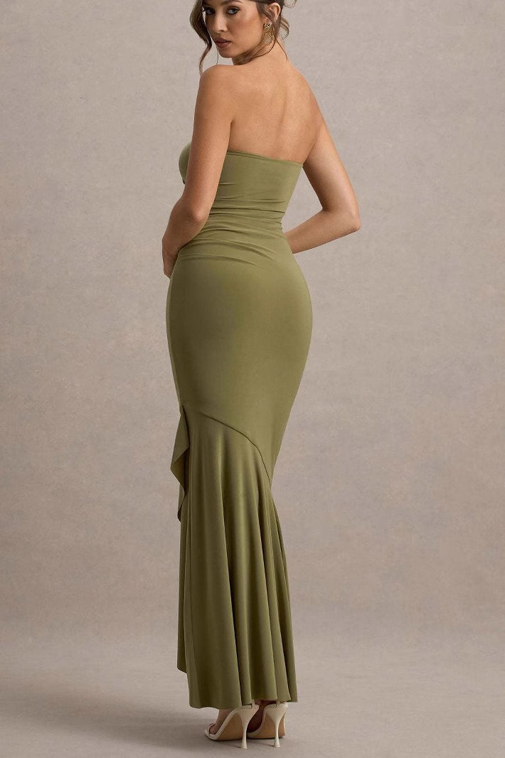 Elegant Strapless Party Dress