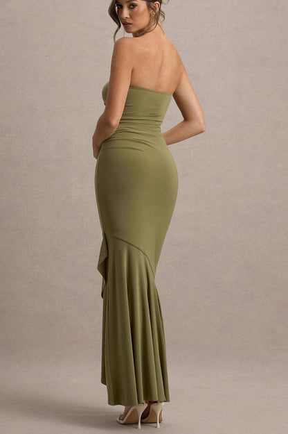 Elegant Strapless Party Dress