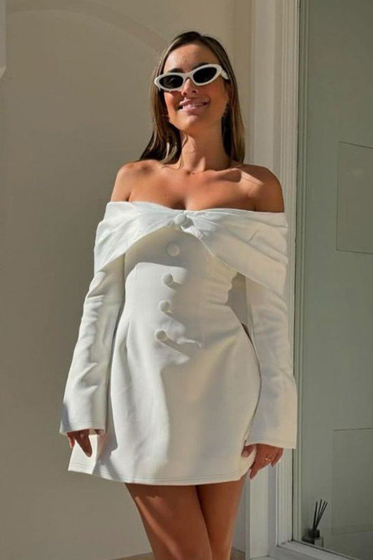 Sexy Off Shoulder Lace Ruched Cocktail Dress