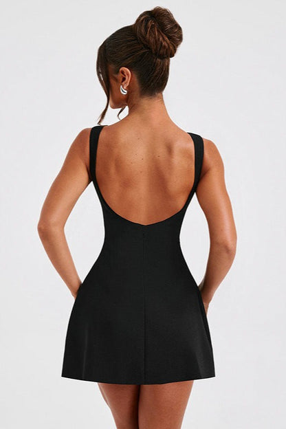 Fitted Sleeveless A-Line Work Dress