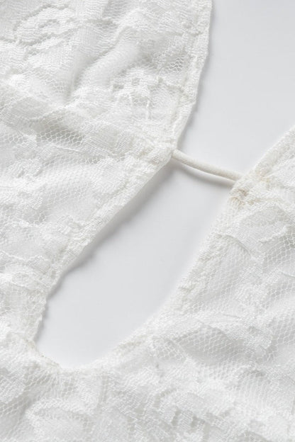 Sexy Halter Hollow Out Lace Dress