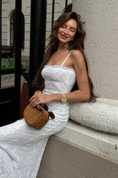 Elegant High Waist Bodycon Lace Dress