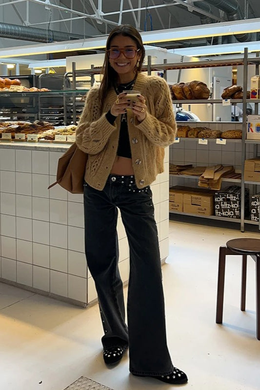 Patchwork Star Pocket Jeans