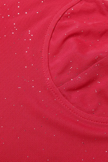 Sheer Asymmetric Ribbon Party Dress