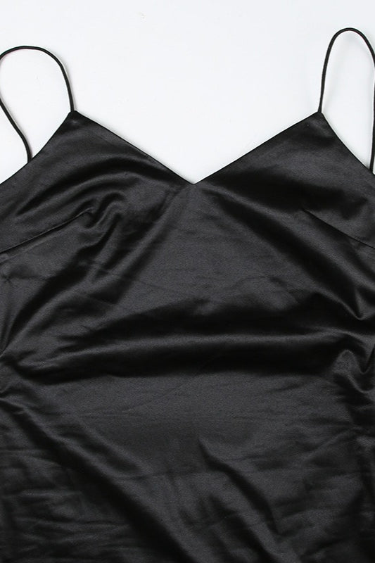 Slim-Fit Spaghetti Strap Party Dress