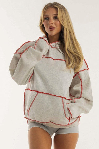 Colorblock Hooded Sweatshirt Hoodie